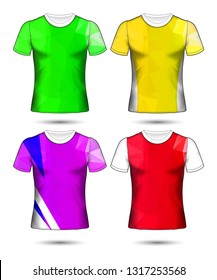 Set of soccer or football jersey template t-shirt style, Design your football club vector illustration