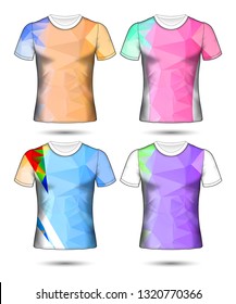 Set of soccer or football jersey template t-shirt style, Design your football club vector illustration
