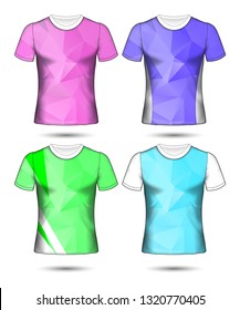 Set of soccer or football jersey template t-shirt style, Design your football club vector illustration