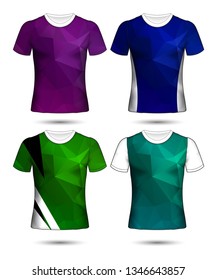 Set of soccer or football jersey template t-shirt style, Design your football club vector illustration