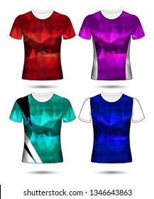Set of soccer or football jersey template t-shirt style, Design your football club vector illustration
