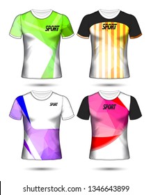 Set of soccer or football jersey template t-shirt style, Design your football club vector illustration