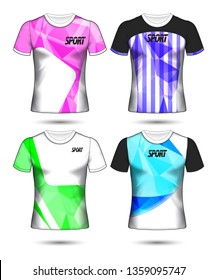 Set of soccer or football jersey template t-shirt style, Design your football club vector illustration