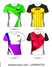 Set of soccer or football jersey template t-shirt style, Design your football club vector illustration