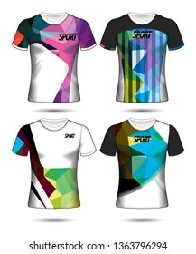 Set of soccer or football jersey template t-shirt style, Design your football club vector illustration