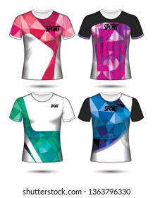 Set of soccer or football jersey template t-shirt style, Design your football club vector illustration