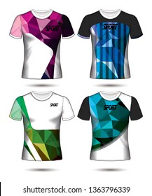 Set of soccer or football jersey template t-shirt style, Design your football club vector illustration