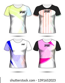 Set of soccer or football jersey template t-shirt style, Design your football club vector illustration