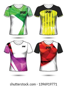 Set of soccer or football jersey template t-shirt style, Design your football club vector illustration