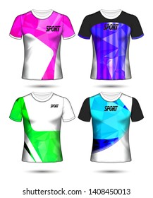 Set of soccer or football jersey template t-shirt style, Design your football club vector illustration