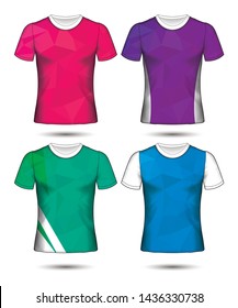 Set of soccer or football jersey template t-shirt style, Design your football club vector illustration