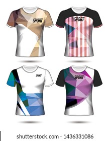 Set of soccer or football jersey template t-shirt style, Design your football club vector illustration