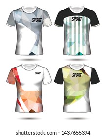 Set of soccer or football jersey template t-shirt style, Design your football club vector illustration