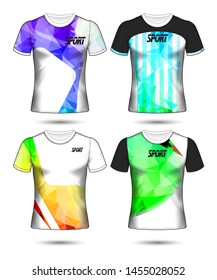 Set of soccer or football jersey template t-shirt style, Design your football club vector illustration
