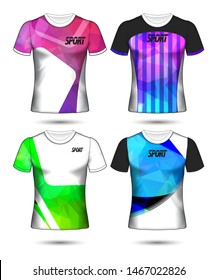 Set of soccer or football jersey template t-shirt style, Design your football club vector illustration