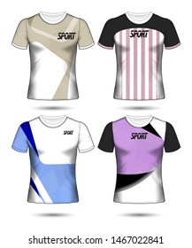 Set of soccer or football jersey template t-shirt style, Design your football club vector illustration