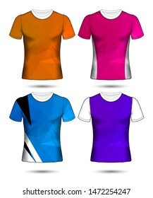 Set of soccer or football jersey template t-shirt style, Design your football club vector illustration