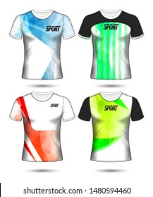 Set of soccer or football jersey template t-shirt style, Design your football club vector illustration