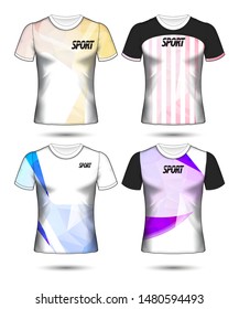 Set of soccer or football jersey template t-shirt style, Design your football club vector illustration