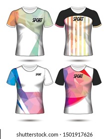 Set of soccer or football jersey template t-shirt style, Design your football club vector illustration