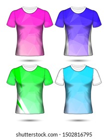 Set of soccer or football jersey template t-shirt style, Design your football club vector illustration