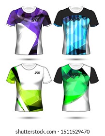 Set of soccer or football jersey template t-shirt style, Design your football club vector illustration