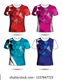 Set of soccer or football jersey template t-shirt style, Design your football club vector illustration