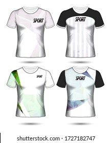 Set of soccer or football jersey template t-shirt style, Design your football club vector illustration