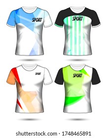 Set of soccer or football jersey template t-shirt style, Design your football club vector illustration