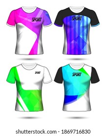 Set of soccer or football jersey template t-shirt style, Design your football club vector illustration