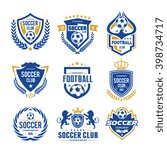 Set of Soccer Football Logo Template
