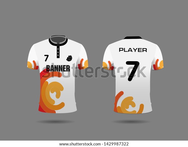 Download Set Soccer Kit Football Jersey Template Stock Vector Royalty Free 1429987322