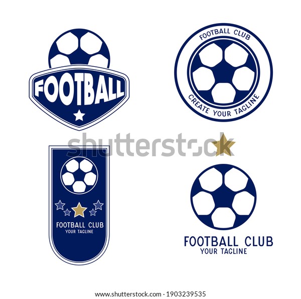 Set Soccer Logo Football Club Sign Stock Vector (Royalty Free) 1903239535