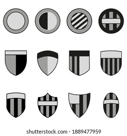 Conjunto de plantillas de logotipo de fútbol. Ilustración de fútbol vector.