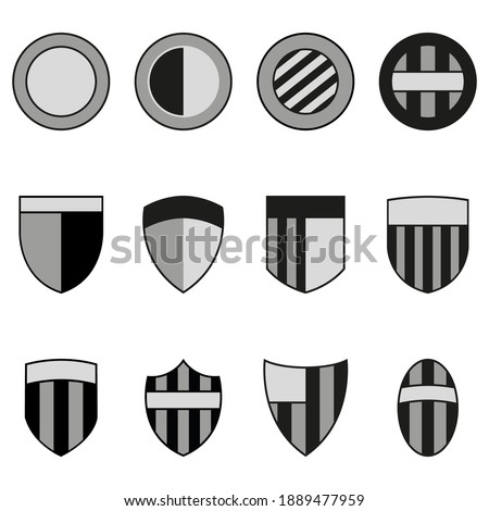 Set of soccer logo templates. Vector football illustration.