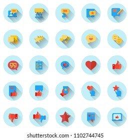 Set of social icon. Web. Interface.
