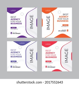 SET OF SOCIAL MEDIA BANNER TEMPLATE