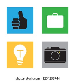 Set of social media buttons for design - vector icons