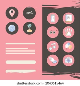 set of social media highlights covers