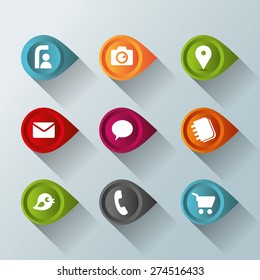 Set social media icons