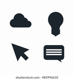 set social media isolated design