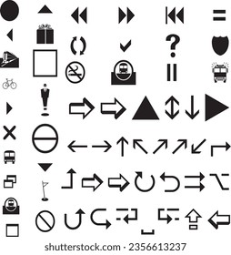 Set of social media logo and icons on a white backround.