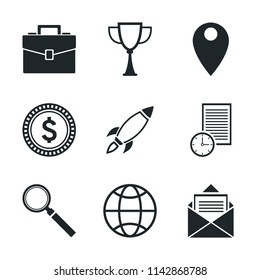 Set of social media and network icons