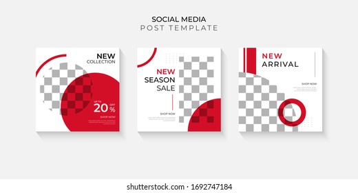 Set Of Social Media Post Banner Template. Editable Square For Digital Marketing,discount,special Offer,advertiser,web Banner And Mobile Apps