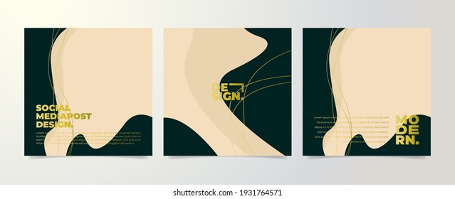 conjunto de plantillas de diseño de publicaciones en medios sociales