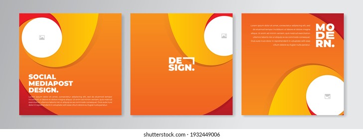 Set von Social Media-Postdesign-Vorlagen