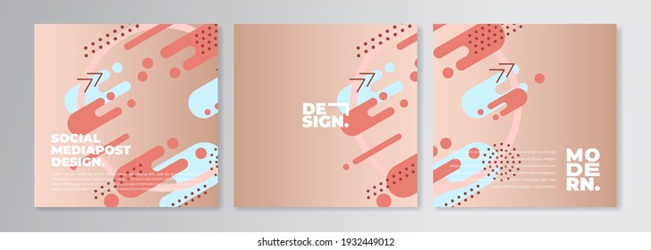 Set von Social Media-Postdesign-Vorlagen