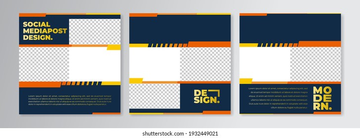 conjunto de plantillas de diseño de publicaciones en medios sociales