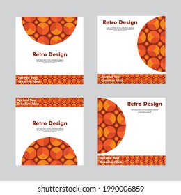 set of social media post design. design template. beautiful background. vector illustration.