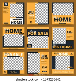 Set of Social Media Post for Real Estate Promotion